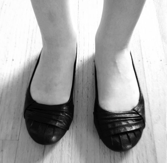 Abby's new Easter shoes. 2