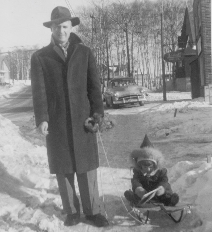 me &amp; dad in winter