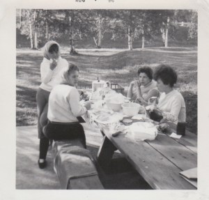 Evening picnic at Boulevard Lake.