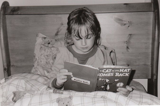 Mel Reading Cat in the Hat